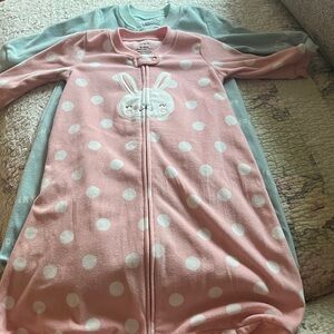 Carter's Pink and Blue Sleep Sacks with Bunny Design